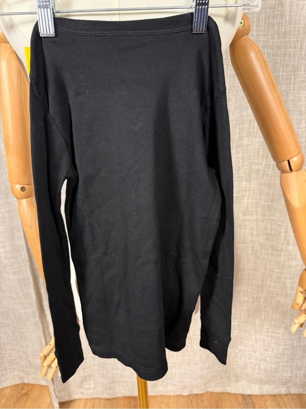 Kids GAP Black Long Sleeve Tee with White Skeleton Graphic
